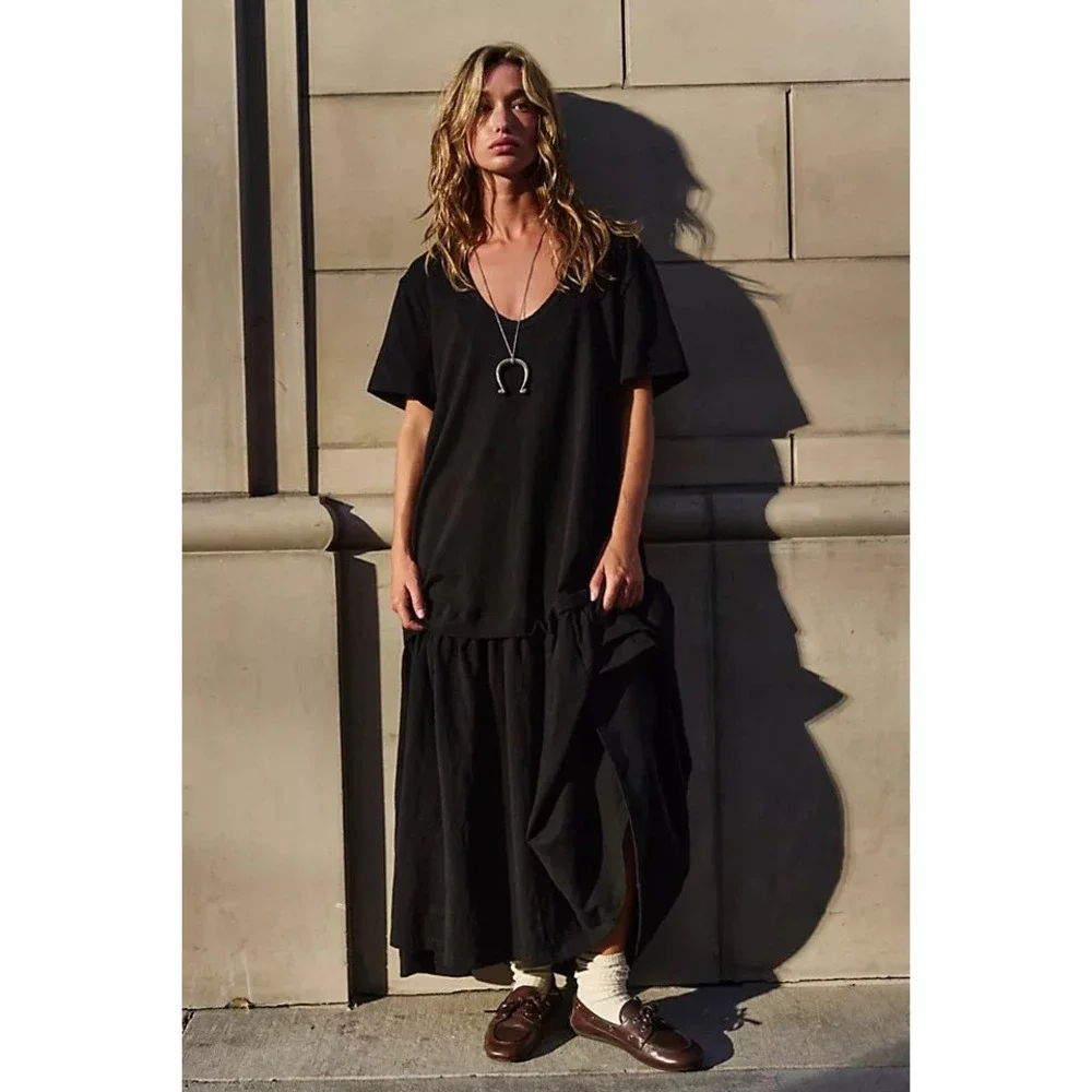 NWOT Free People Beach Herron Drop Waist Maxi Dress Women's Size XS - Picture 3 of 9